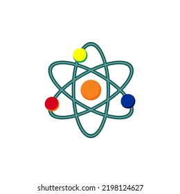 atom molecular icon design structure