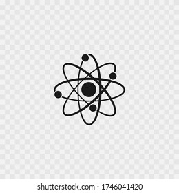 atom molecular nuclear icon vector