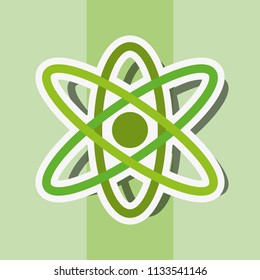 atom molecule cell system energy sticker