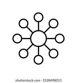 Icono de la molécula del átomo en fondo transparente