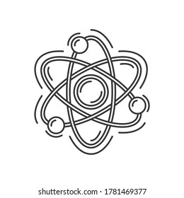 Atom or Molecule Icon. Science Logo. Vector