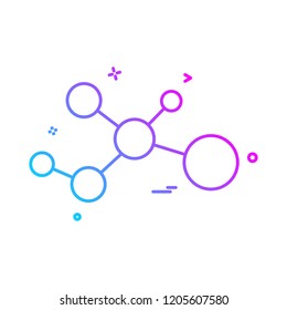 atom molecule icon vector design