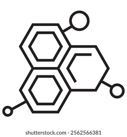 atom molecule icon vector design

