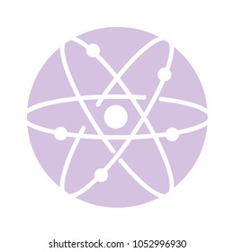 atom molecule isolated icon