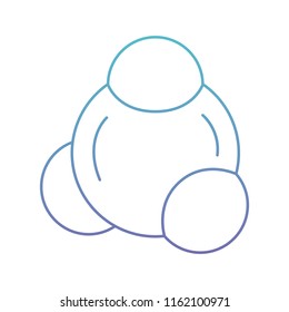 atom molecule isolated icon