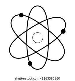 atom molecule isolated icon