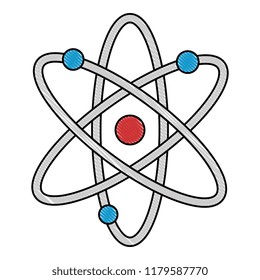 atom molecule isolated icon