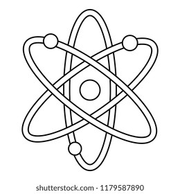 atom molecule isolated icon