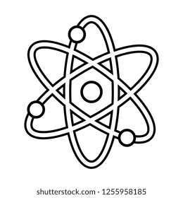 atom molecule isolated icon