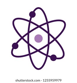 atom molecule isolated icon