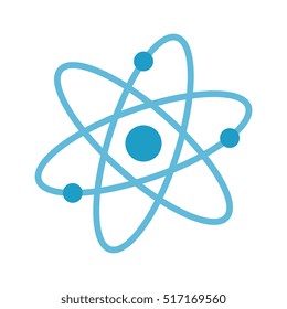 atom molecule isolated icon