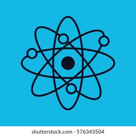 atom molecule isolated icon