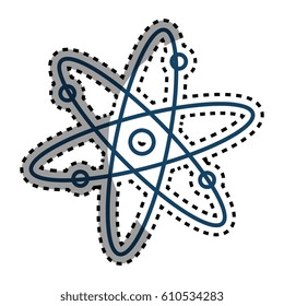 atom molecule isolated icon