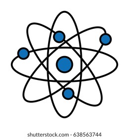 atom molecule isolated icon