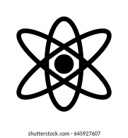 atom molecule isolated icon