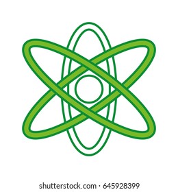 atom molecule isolated icon