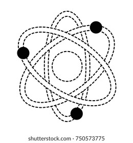 atom molecule isolated icon