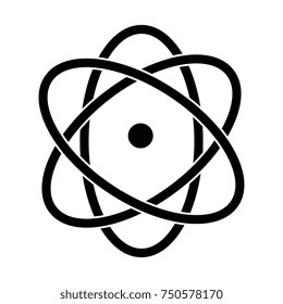 atom molecule isolated icon