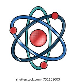 atom molecule isolated icon
