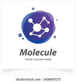 Atom Molecule Logo Design Template