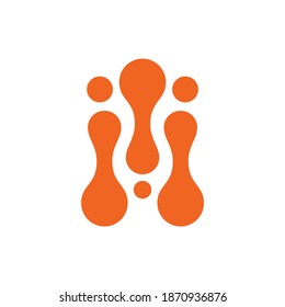 Atom molecule logo icon design vector template