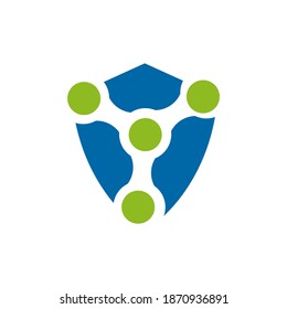 Plantilla vectorial de diseño de iconos de logotipo de molécula átomo