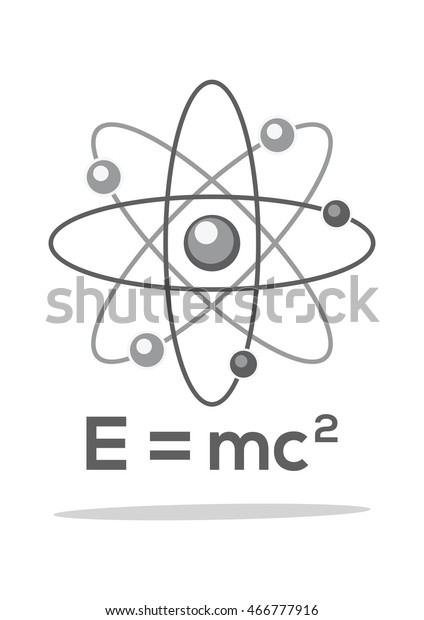 Atom Molekul Physik Symbol Formel E Stock Vektorgrafik Lizenzfrei 466777916