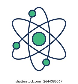 Átomo e Estrutura Molecular - Biologia e Ciência Ilustração Vetor