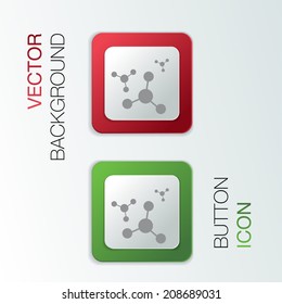the atom, molecule. the symbol of physics and chemistry.