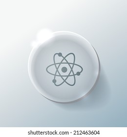 the atom, molecule. the symbol of physics and chemistry.