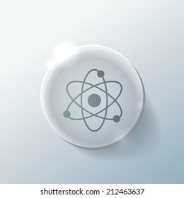 the atom, molecule. the symbol of physics and chemistry.