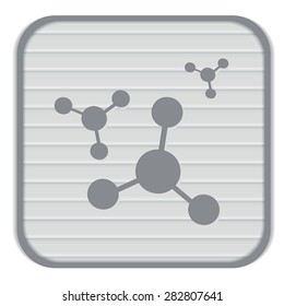 atom, molecule. the symbol of physics and chemistry. symbol icon of physics or chemistry . the study of science