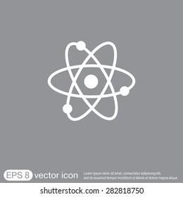 atom, molecule. the symbol of physics and chemistry. symbol icon of physics or chemistry . the study of science