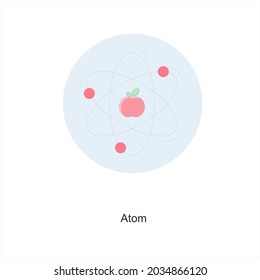 Atom or Molecules Icon Concept