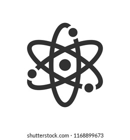 atom. monochrome icon