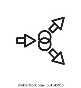 atom move icon illustration isolated vector sign symbol