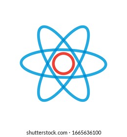 Atom multiply line style icon design, Chemistry science molecular technology particle molecule micro element and power theme Vector illustration