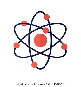 atom on a white background vector illustration design