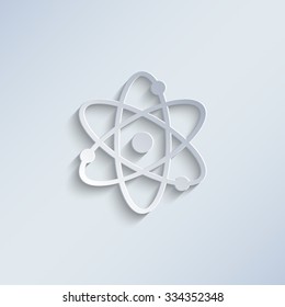 Atom - Paper Vector Icon