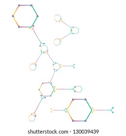 Atom part on white background.vector