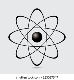 Atom part on white bakground.vector