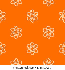 Atom pattern vector orange for any web design best