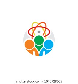 Atom People Logo Icon Design