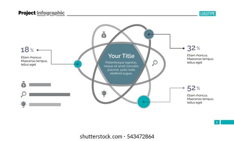 Atom Percentage Chart Slide Template
