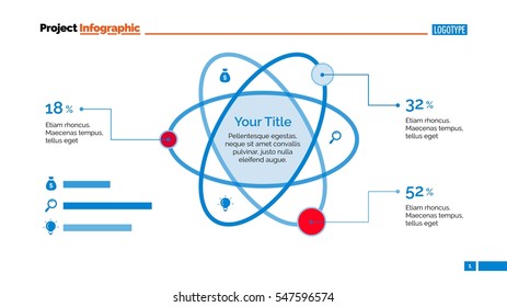 Atom Percentage Chart Slide Template