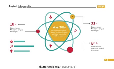 Atom Percentage Chart Slide Template