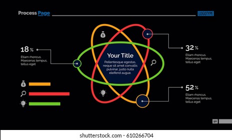 Atom Percentage Chart Slide Template