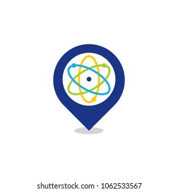 Atom Position Logo Icon Design