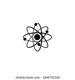 atom proton neutron icon vector