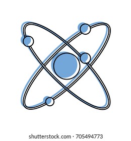 atom representation icon image 